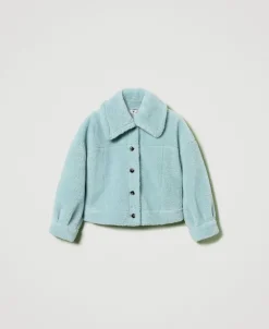 Wendejacke Mit Pelzimitat