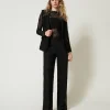 Wide-Leg-Hose Aus Makrameespitze