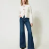 Wide-Leg-Jeans Mit Fünf Taschen