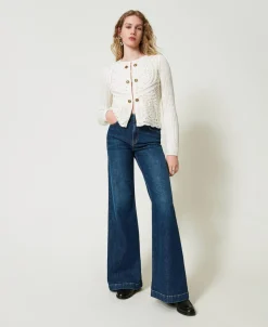 Wide-Leg-Jeans Mit Fünf Taschen