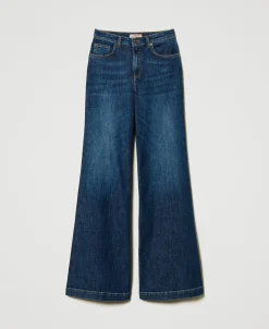 Wide-Leg-Jeans Mit Fünf Taschen