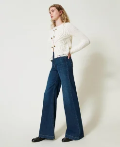 Wide-Leg-Jeans Mit Fünf Taschen