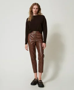 Zigarettenhose Aus Eidechsenlederimitat