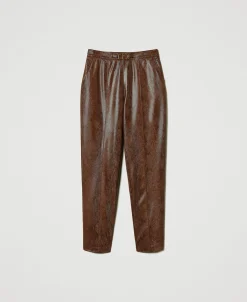 Zigarettenhose Aus Eidechsenlederimitat