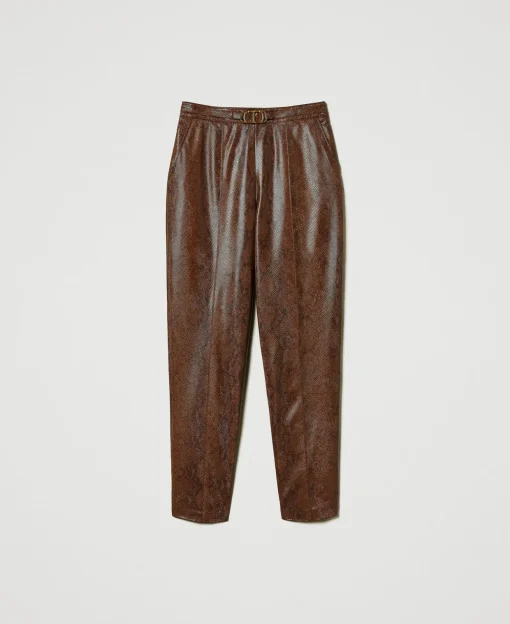 Zigarettenhose Aus Eidechsenlederimitat