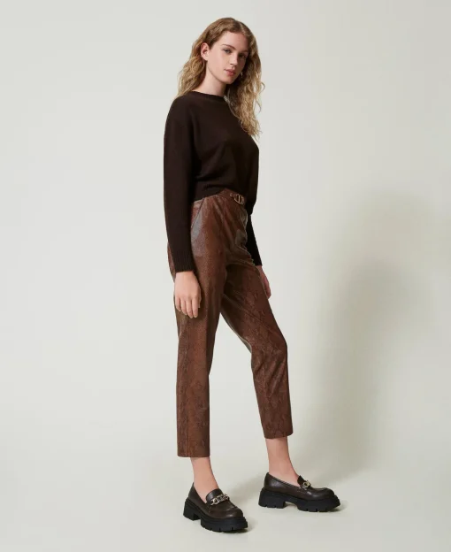 Zigarettenhose Aus Eidechsenlederimitat
