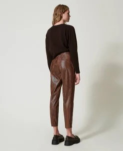 Zigarettenhose Aus Eidechsenlederimitat