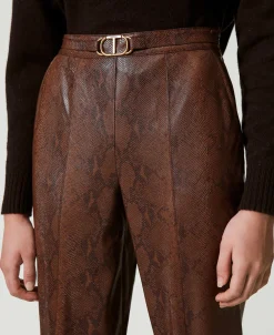 Zigarettenhose Aus Eidechsenlederimitat