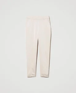 Zigarettenhose Aus Satin