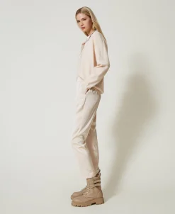 Zigarettenhose Aus Satin