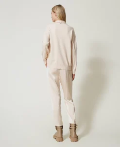 Zigarettenhose Aus Satin