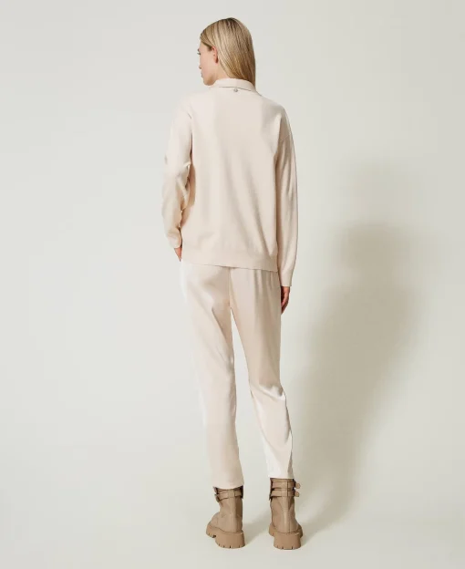 Zigarettenhose Aus Satin