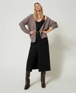 Zweireihige Cardigan Aus Mohairmischung